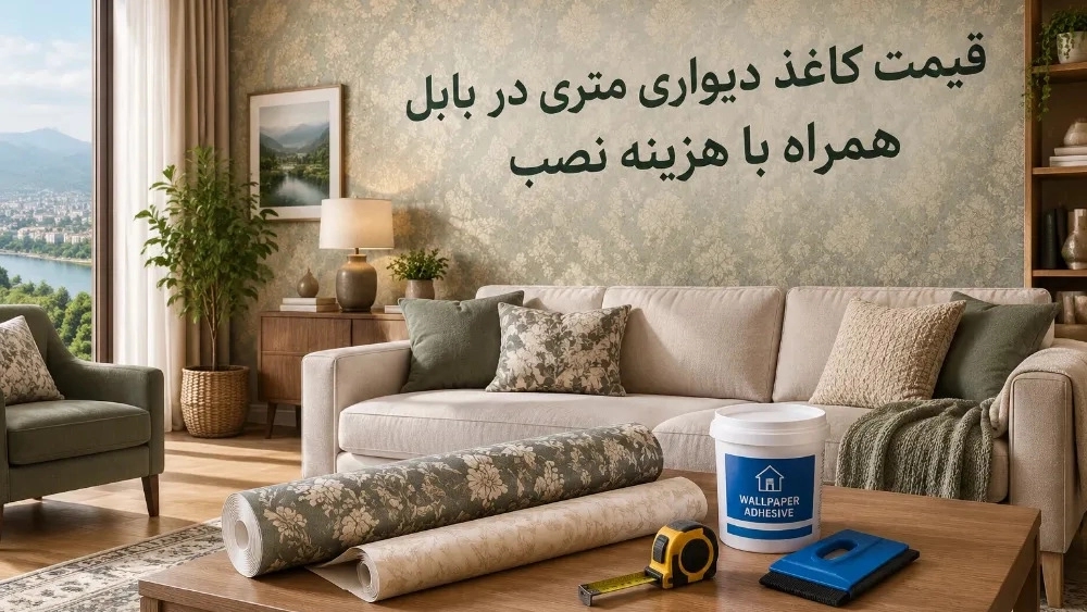 قیمت کاغذ دیواری متری در بابل همراه با هزینه نصب