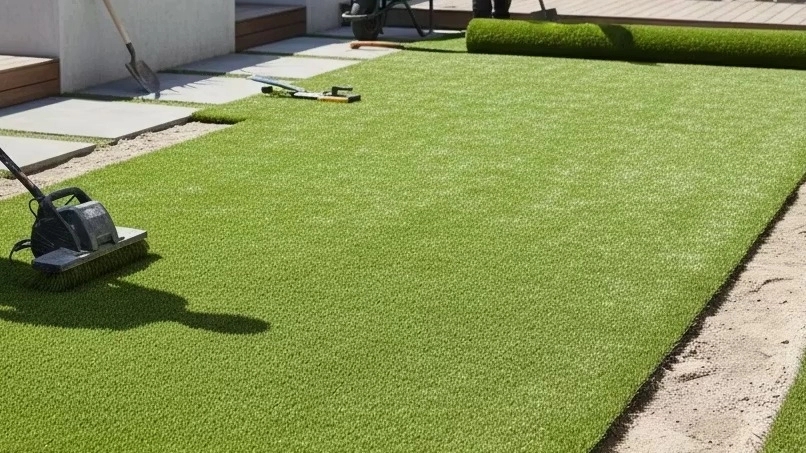 Installation of artificial grass in Babol for terrace, yard and indoor space